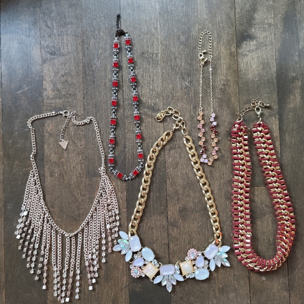 Statement Necklaces Lot- 5  Piece